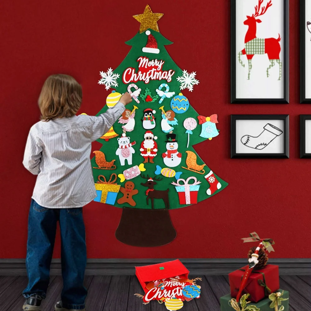 Christmas Decoration Supplies 30Pcs Ornaments Glitter Felt Xmas Tree Set Kids DIY Felt Tree Gifts Santa Claus New Year Tree
Christmas Decoration Supplies 30Pcs Ornaments Glitter Felt Xmas Tree Set Kids DIY Felt Tree Gifts Santa Claus New Year Tree