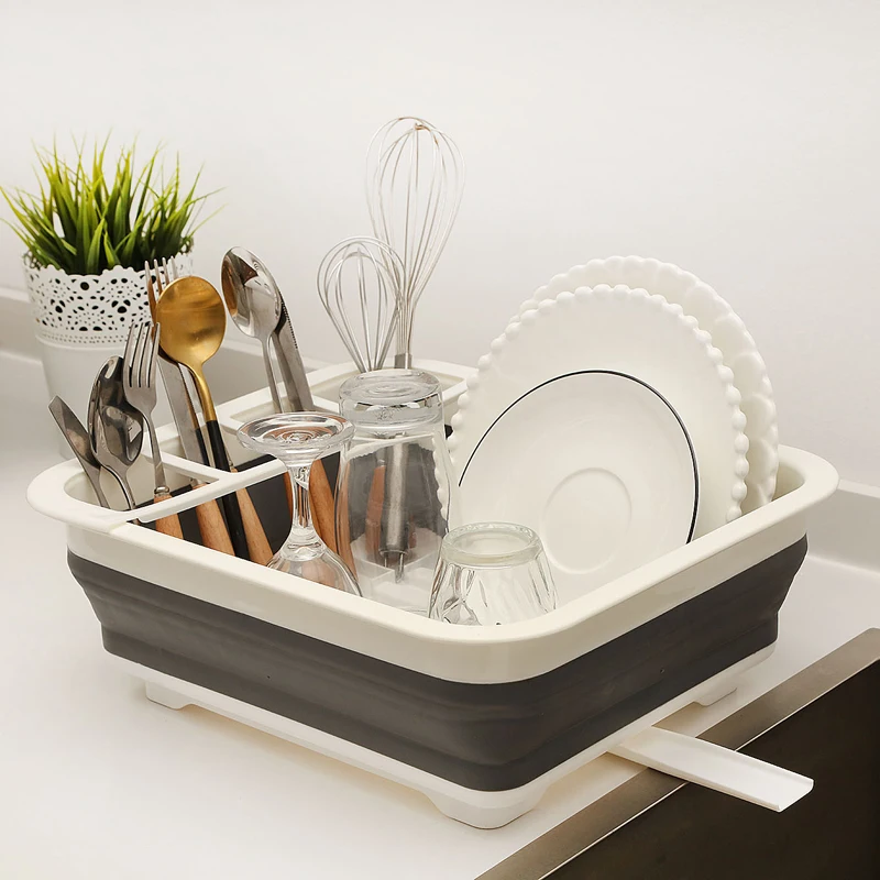 Folding Dish Rack Home Kitchen Organizers Kitchen Storage Boxes Shelf Plate Dish Drainer Bowl Cup Spoon
Folding Dish Rack Home Kitchen Organizers Kitchen Storage Boxes Shelf Plate Dish Drainer Bowl Cup Spoon