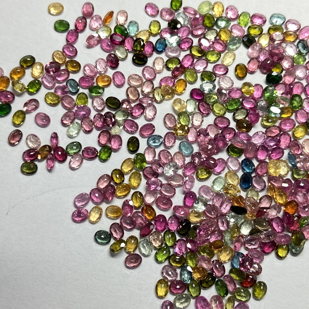 4x6mm Natural Oval Tourmaline Stone Mixed Colors Loose Gemstones For Jewelry
4x6mm Natural Oval Tourmaline Stone Mixed Colors Loose Gemstones For Jewelry