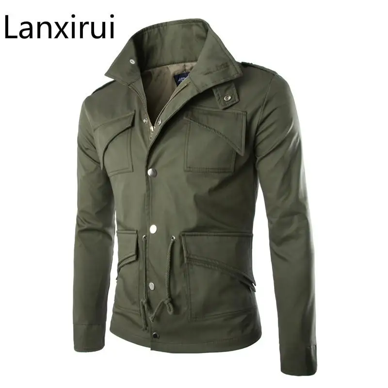 high-quality cotton military jacket British trade temperament Slim large size stylish mens jackets army
high-quality cotton military jacket British trade temperament Slim large size stylish mens jackets army