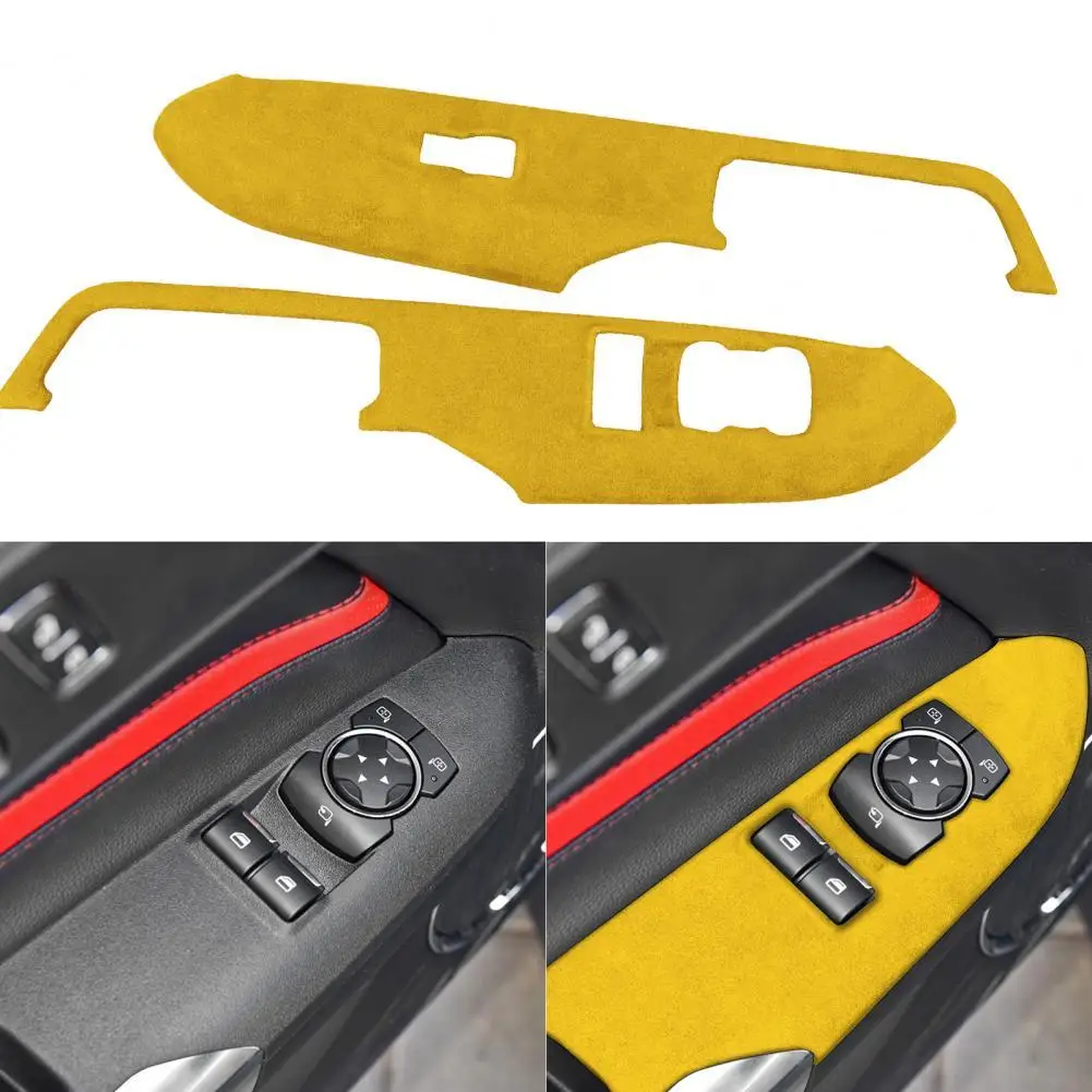 2Pcs Beautiful Attractive Strong Sticky Panel Decal Suede Leather Window Lift Switch Panel Frame Trim Panel Sticker
2Pcs Beautiful Attractive Strong Sticky Panel Decal Suede Leather Window Lift Switch Panel Frame Trim Panel Sticker