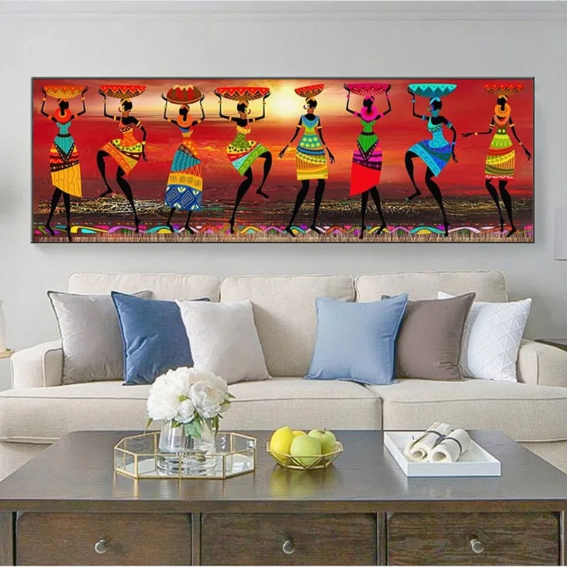 Cuadros Etnicos Tribal Art Paintings African Women Dancing Oil Painting Picture for Living Room Canvas print Home Decor
Cuadros Etnicos Tribal Art Paintings African Women Dancing Oil Painting Picture for Living Room Canvas print Home Decor