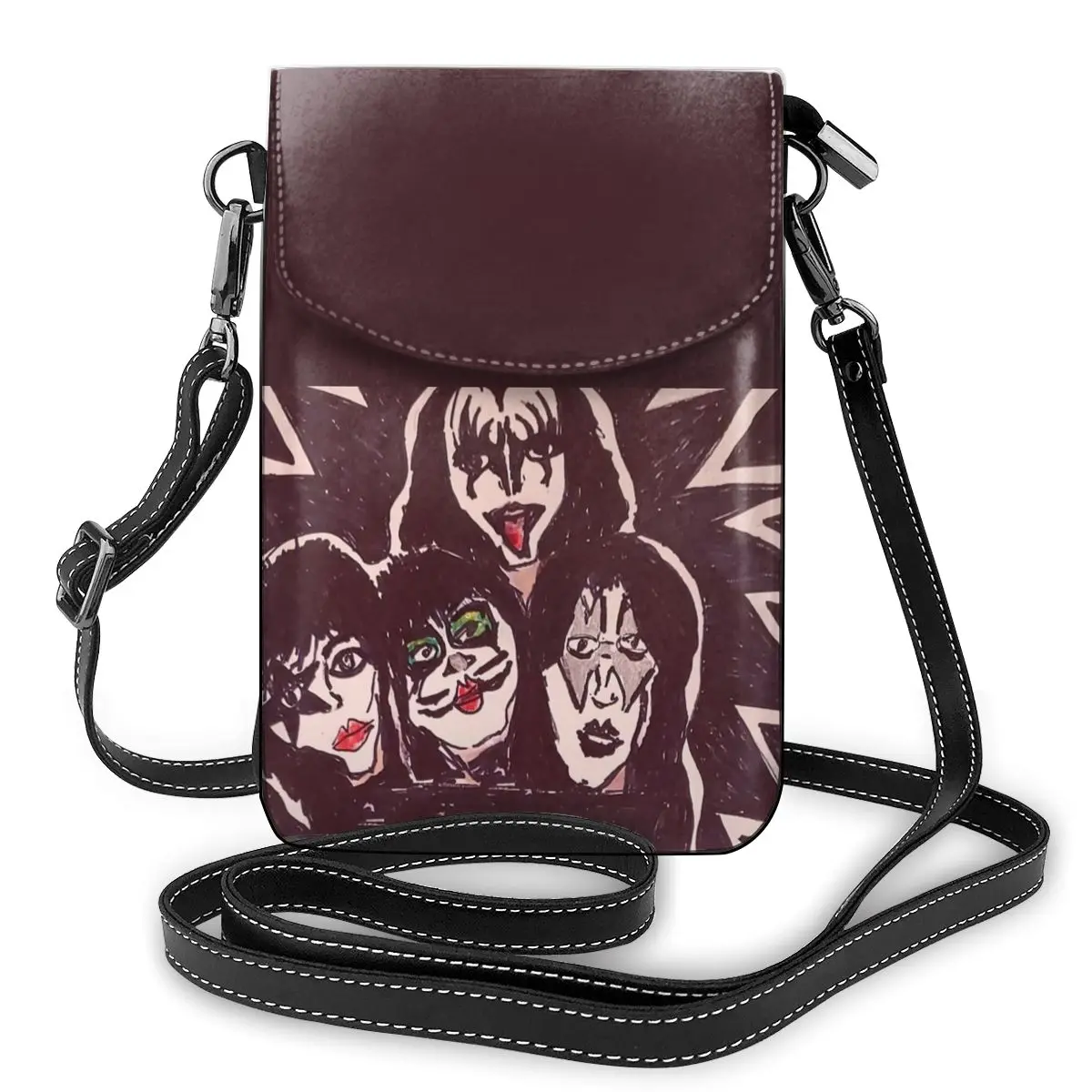 Сумка на плечо Kiss Band для женщин, деловые дамские сумочки, кожаный кошелек в эстетическом стиле, подарок
Сумка на плечо Kiss Band для женщин, деловые дамские сумочки, кожаный кошелек в эстетическом стиле, подарок