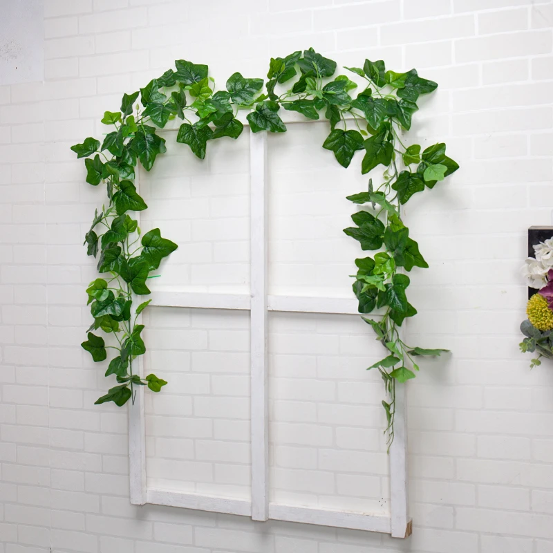 180cm Real touch Artificial Plants Ivy Creeper Green Leaf Branch Garland Vine Silk Foliage Rattan Wall Hanging Home Garden Decor
180cm Real touch Artificial Plants Ivy Creeper Green Leaf Branch Garland Vine Silk Foliage Rattan Wall Hanging Home Garden Decor