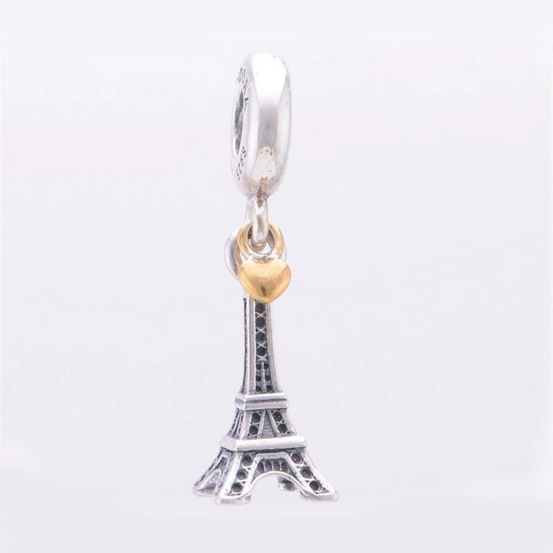 Eiffel Tower & Golden Shine Heart Pendant Silver 925 Jewelry Travel Charms for Bracelets & Bangles Jewelry Making DIY Finding
Eiffel Tower & Golden Shine Heart Pendant Silver 925 Jewelry Travel Charms for Bracelets & Bangles Jewelry Making DIY Finding