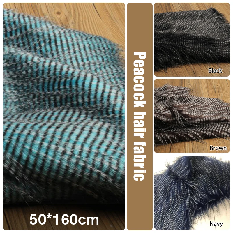 160*50cm Plush Faux Fur 6cm Long Hair Fabric For Background Photo Props Garments Coat Fur Collar Decor Peacock Fur Fox Jacquard
160*50cm Plush Faux Fur 6cm Long Hair Fabric For Background Photo Props Garments Coat Fur Collar Decor Peacock Fur Fox Jacquard