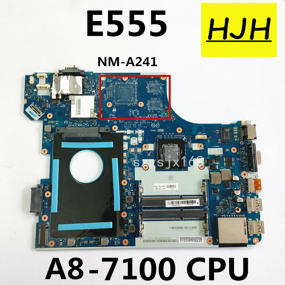 FOR Lenovo ThinkPad E555 Notebook Motherboard CPU A8-7100 DDR3 FRU 04X5626 04X5627 100% Test work
FOR Lenovo ThinkPad E555 Notebook Motherboard CPU A8-7100 DDR3 FRU 04X5626 04X5627 100% Test work