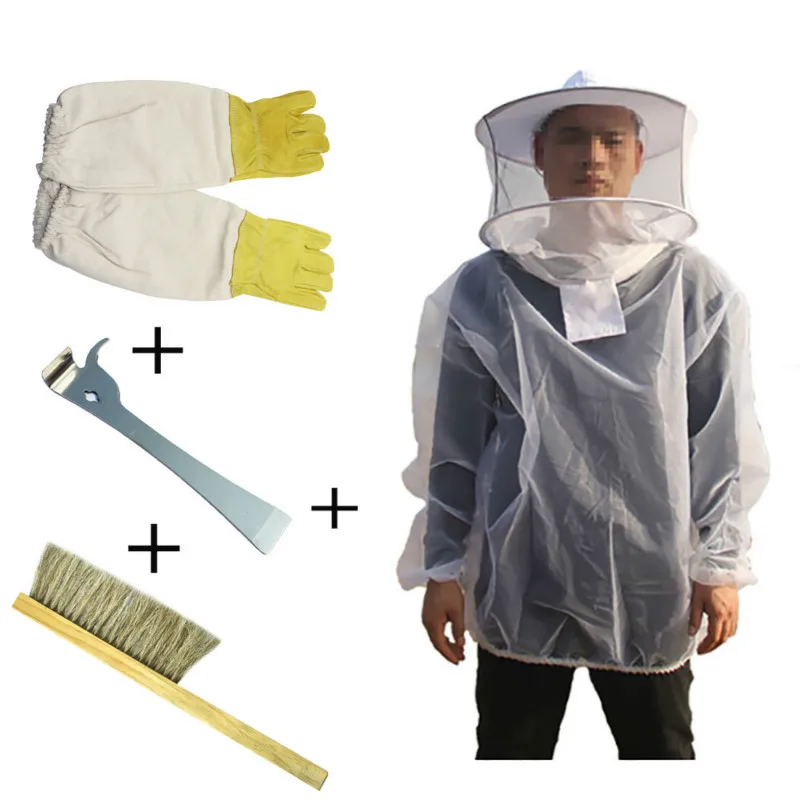 New Beekeeping Tools 4-Piece Beekeeping Eqiupment Breathable Suit Anti-Bee Gloves Hive Tool
New Beekeeping Tools 4-Piece Beekeeping Eqiupment Breathable Suit Anti-Bee Gloves Hive Tool