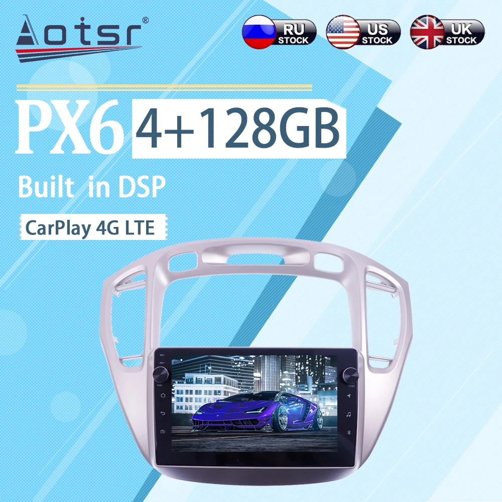 4 + 128 ГБ для Toyota Highlander 2002 - 2008 Android 10 BT WIFI беспроводной Carplay Автомобильный мультимедийный радиоплеер GPS-навигация стерео
4 + 128 ГБ для Toyota Highlander 2002 - 2008 Android 10 BT WIFI беспроводной Carplay Автомобильный мультимедийный радиоплеер GPS-навигация стерео