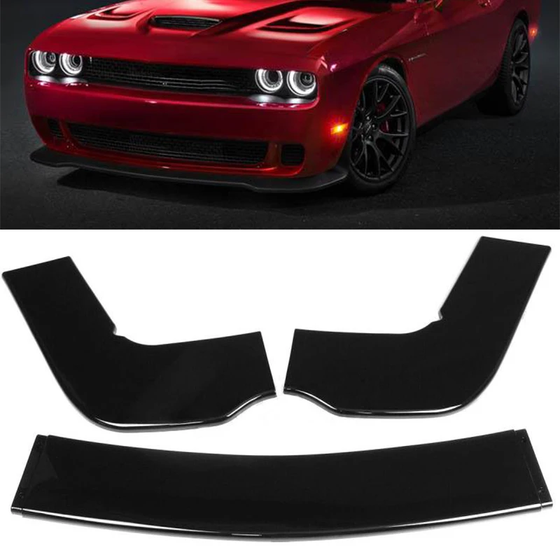 3pcs Matte Black Car Front Bumper Splitter Lip Body Kit Spoiler Diffuser Guard Fit for Dodge Challenger SXT SRT 2012-2019
3pcs Matte Black Car Front Bumper Splitter Lip Body Kit Spoiler Diffuser Guard Fit for Dodge Challenger SXT SRT 2012-2019