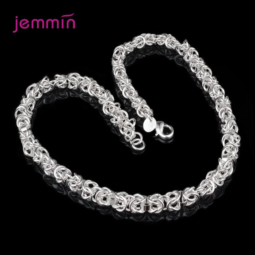 New Fashion Men's Necklace 925 Silver Color Luxury Trendy Jewelry Accessories Components Wholesale Big Silver Neck Chain Gift
New Fashion Men's Necklace 925 Silver Color Luxury Trendy Jewelry Accessories Components Wholesale Big Silver Neck Chain Gift