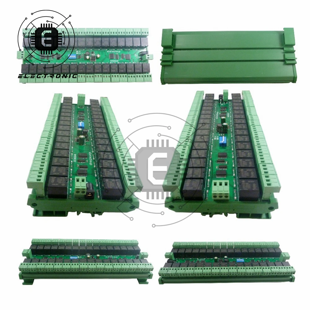 12V 24V 32-channel DIN Rail RS485 Relay Modbus RTU Protocol Remote Control PLC Expansion Board
12V 24V 32-channel DIN Rail RS485 Relay Modbus RTU Protocol Remote Control PLC Expansion Board