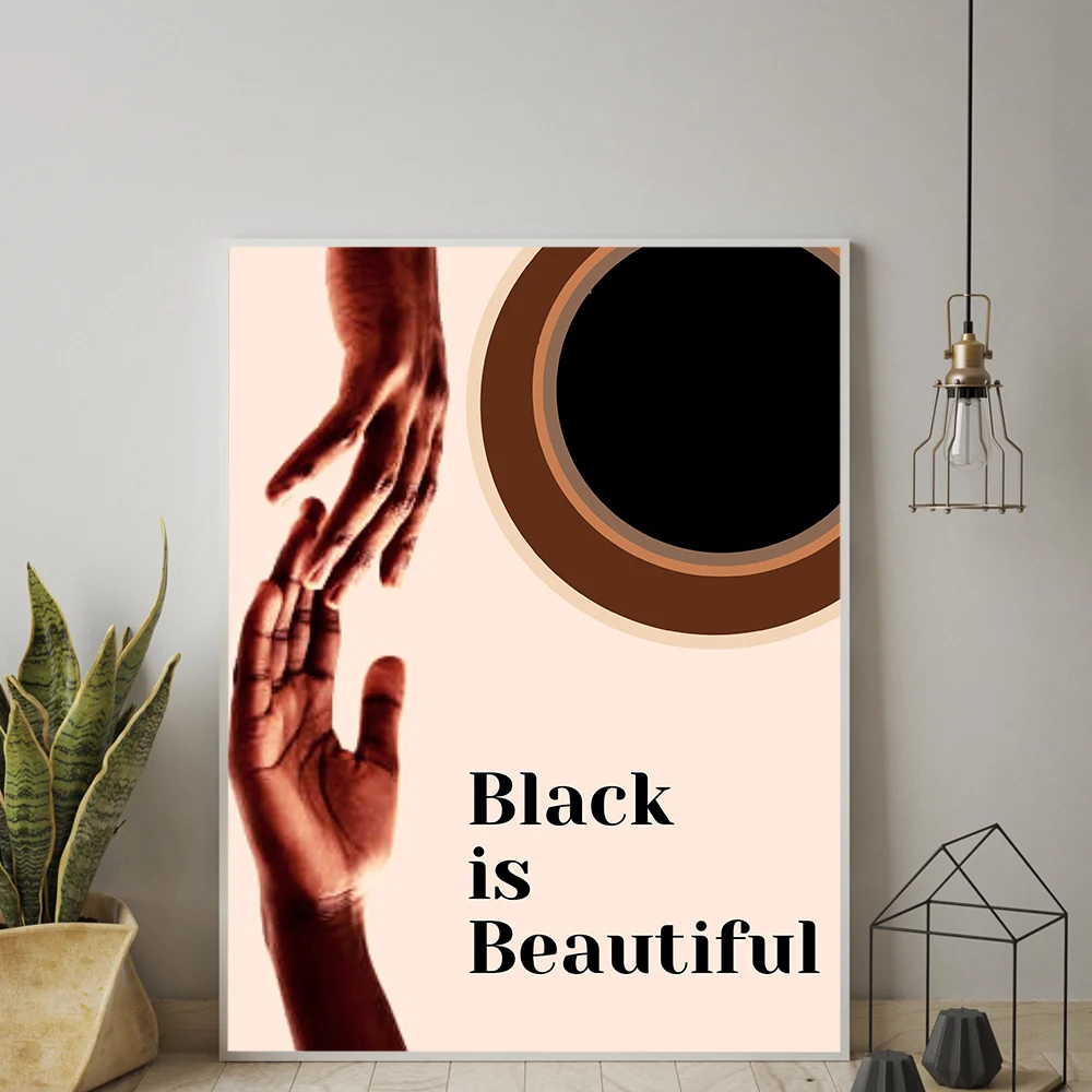 Black is Beautiful Empowering Black Art Quote Prints Canvas Painting Abstract Poster Wall Art Picture For Living Room Home Decor
Black is Beautiful Empowering Black Art Quote Prints Canvas Painting Abstract Poster Wall Art Picture For Living Room Home Decor