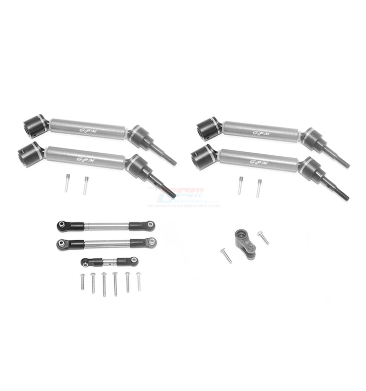 CNC machining all metal front and rear CVD drive shafts Steering arm and Pull rods for 1:10 TRAXXAS MAXX
CNC machining all metal front and rear CVD drive shafts Steering arm and Pull rods for 1:10 TRAXXAS MAXX
