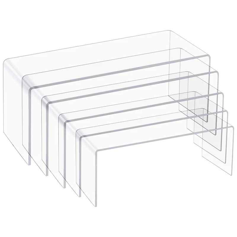 5 Pack Clear Acrylic Display Risers, 5 Sizes Acrylic Jewelry Display Riser Shelf Showcase Fixtures for Cake, Display
5 Pack Clear Acrylic Display Risers, 5 Sizes Acrylic Jewelry Display Riser Shelf Showcase Fixtures for Cake, Display
