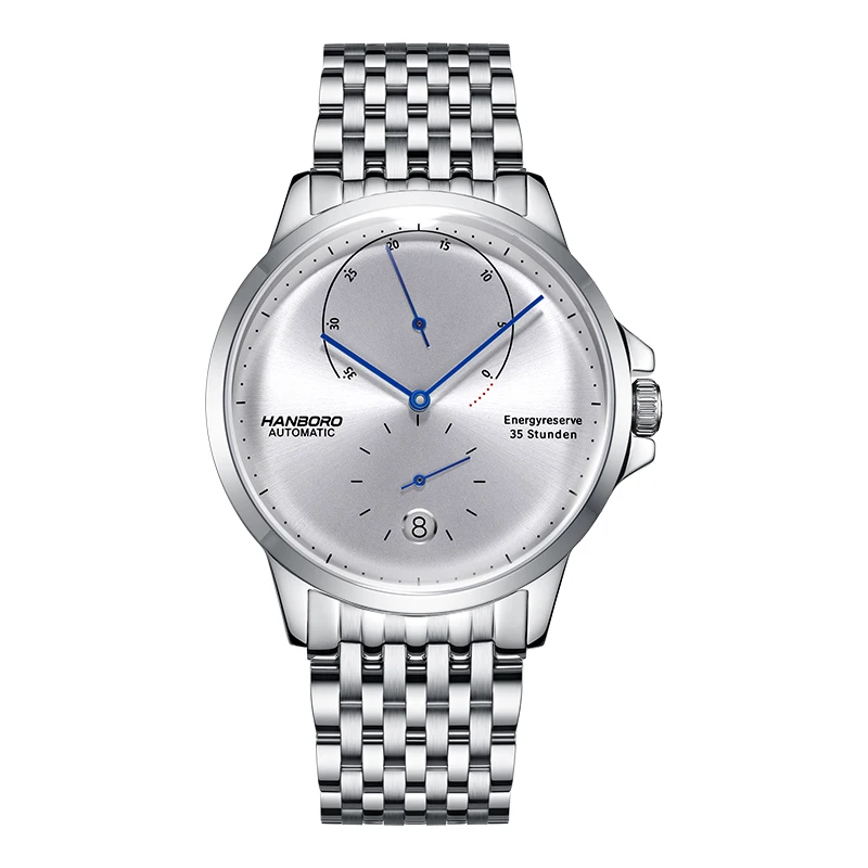 HANBORO Men Luxury Watch Mens Automatic Watches Male Waterproof Ultrathin Mechanical Wristwatch Sapphire Power Reserve Fashion
HANBORO Men Luxury Watch Mens Automatic Watches Male Waterproof Ultrathin Mechanical Wristwatch Sapphire Power Reserve Fashion