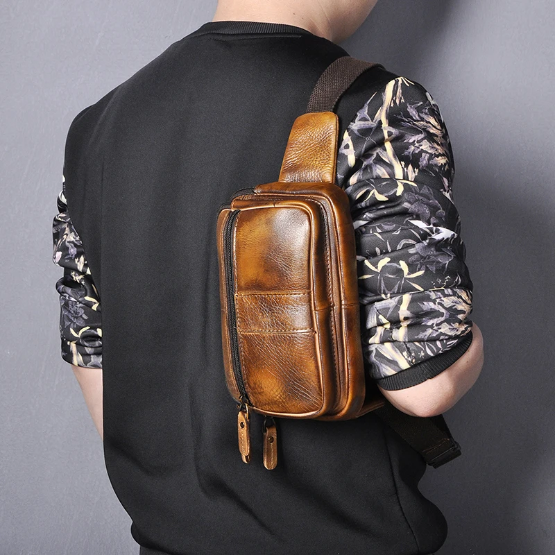 Fashion Genuine Leather Male Crossbody Sling Bag Design Casual Travel Cigarette Case Pouch Travel Fanny Waist Belt Bag Men 342
Fashion Genuine Leather Male Crossbody Sling Bag Design Casual Travel Cigarette Case Pouch Travel Fanny Waist Belt Bag Men 342