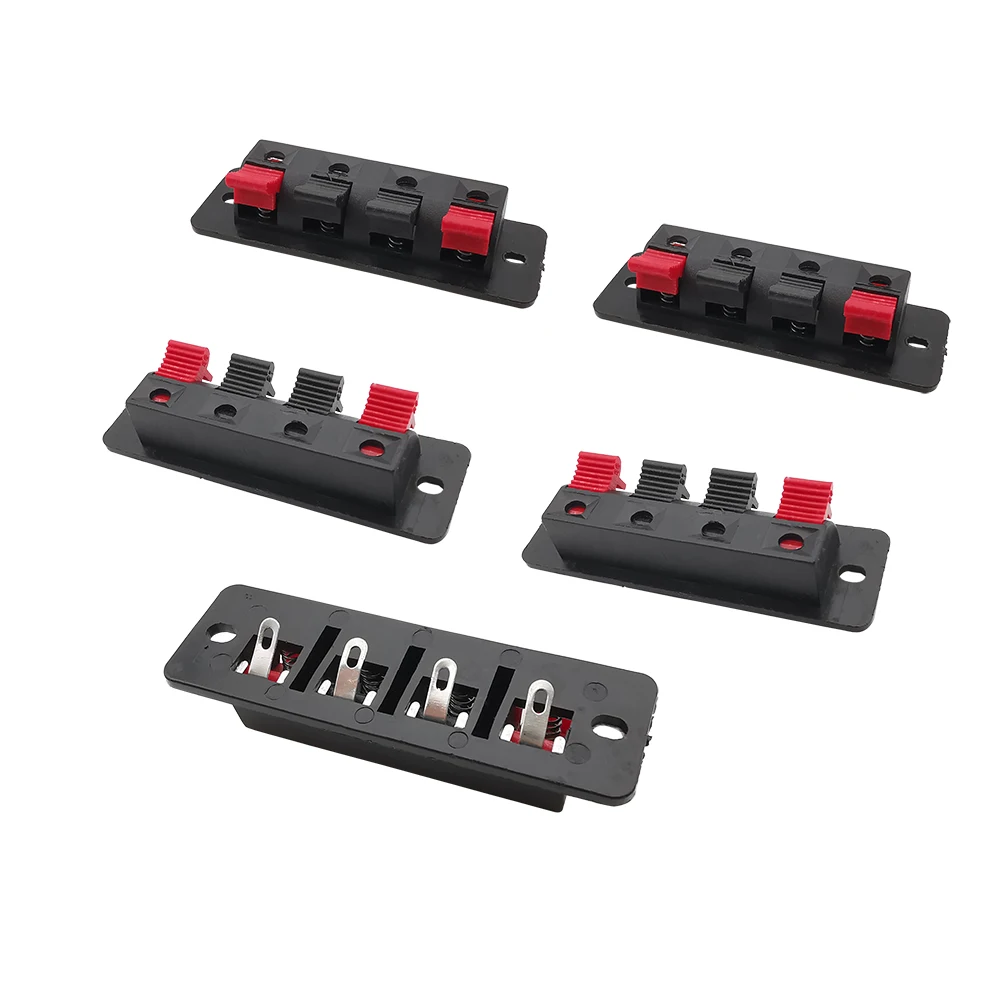 2/5/10Pcs 4 Poles Speaker Audio Terminal Block 4 Positions Connector Push In Jack Spring Load Breadboard Clip
2/5/10Pcs 4 Poles Speaker Audio Terminal Block 4 Positions Connector Push In Jack Spring Load Breadboard Clip
