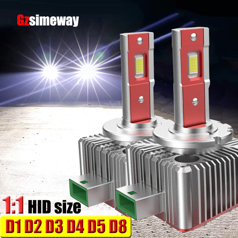 2PCS Car Headlight D1S D3S LED Bulbs D2S D2R D1R D3R D4S D8S D5S Canbus 6000K White High Power 70W 32000LM Auto Headlamp Lights
2PCS Car Headlight D1S D3S LED Bulbs D2S D2R D1R D3R D4S D8S D5S Canbus 6000K White High Power 70W 32000LM Auto Headlamp Lights