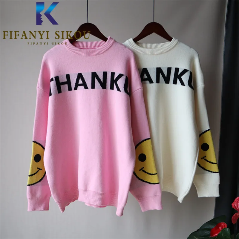 Stretch Knitted Sweater Women Fashion Letter O-Neck Long Sleeve Pullover Female Autumn Winter Thick Warm Sweaters Loose Jumpers
Stretch Knitted Sweater Women Fashion Letter O-Neck Long Sleeve Pullover Female Autumn Winter Thick Warm Sweaters Loose Jumpers
