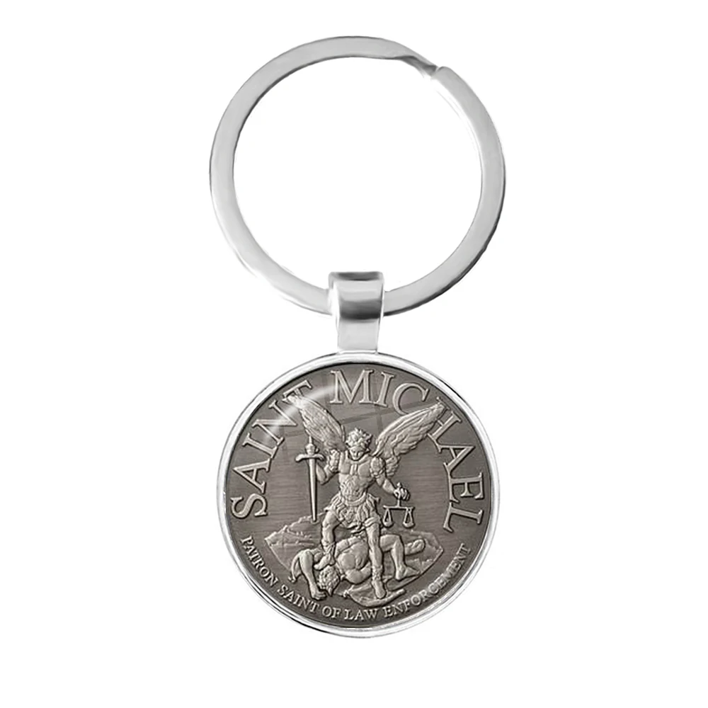 Hot St.Michael Keychain Fashion Protect Me Saint Shield Protection Justice Key Chain Keyholder Talisman Christian Holy Gifts
Hot St.Michael Keychain Fashion Protect Me Saint Shield Protection Justice Key Chain Keyholder Talisman Christian Holy Gifts