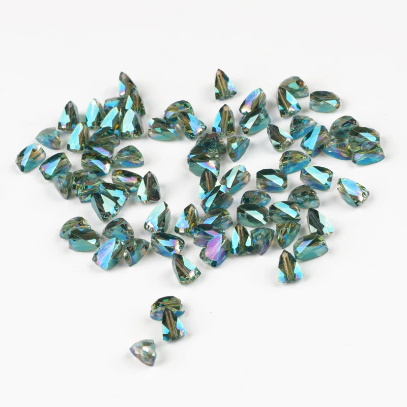 4 6 8mm Triangle Green Glass Faceted Crystal Beads Spacer Loose Beads Necklace Bracelet DIY Accessories
4 6 8mm Triangle Green Glass Faceted Crystal Beads Spacer Loose Beads Necklace Bracelet DIY Accessories
