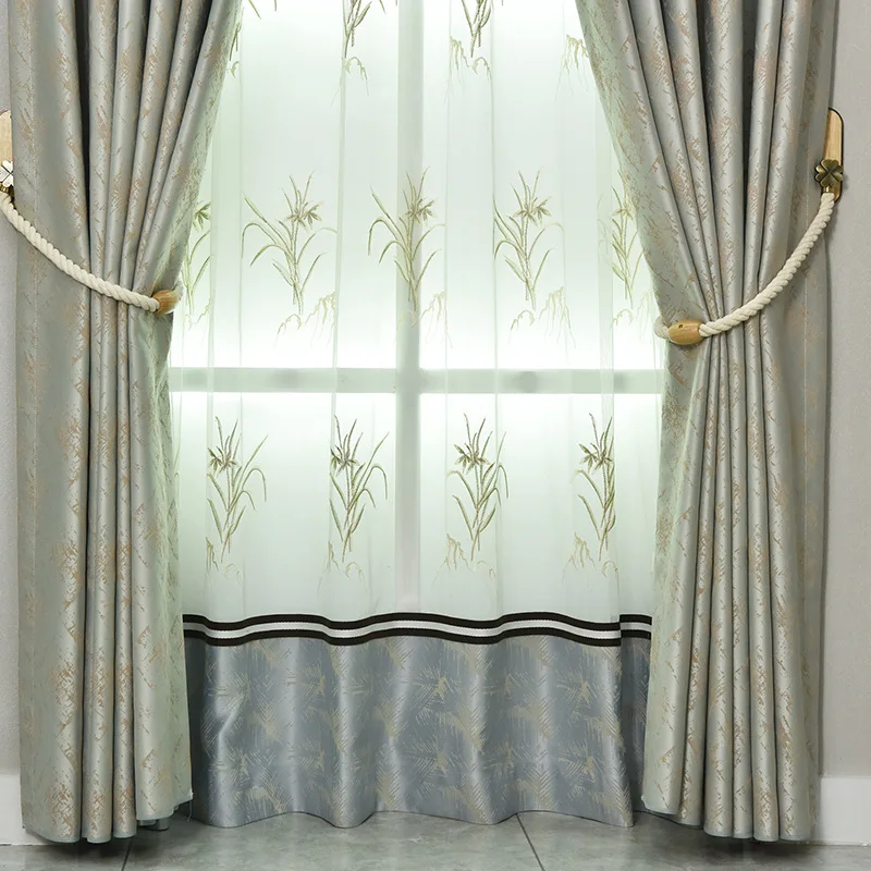 High-precision jacquard new Chinese living room and bedroom shade curtain Branson Valley.
High-precision jacquard new Chinese living room and bedroom shade curtain Branson Valley.