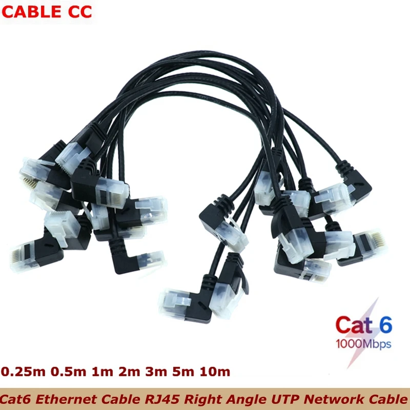 CAT6 UTP 26AWG RJ45 Cable Side Angled L Shape RJ45 Patch Cord Shape Ethernet Cable CAT5 Lan Cable Gigabit CAT6 Elbow 0.25M-10M
CAT6 UTP 26AWG RJ45 Cable Side Angled L Shape RJ45 Patch Cord Shape Ethernet Cable CAT5 Lan Cable Gigabit CAT6 Elbow 0.25M-10M