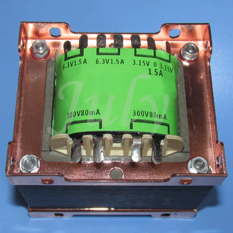 105W multi-purpose power transformer, can be used in Hetian Maodan pre-stage line, 4 sets of 6.3V 1.5A+2 sets of dual 3.15V 1.5A
105W multi-purpose power transformer, can be used in Hetian Maodan pre-stage line, 4 sets of 6.3V 1.5A+2 sets of dual 3.15V 1.5A