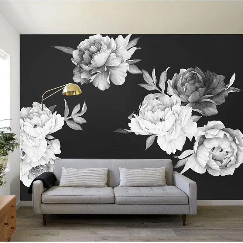 Black And White Watercolor Peony Rose Flowers Wall Sticker Home Decor Living Room Kids Room Wall Decal Flowers Decoration
Black And White Watercolor Peony Rose Flowers Wall Sticker Home Decor Living Room Kids Room Wall Decal Flowers Decoration