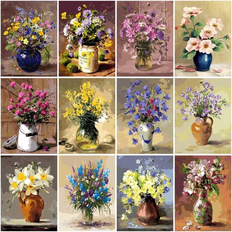 CHENISTORY Pictures By Number Flower In Vase Diy 4050 Frame Drawing Canvas Handpainted Painting By Number Flower Home Decoration
CHENISTORY Pictures By Number Flower In Vase Diy 4050 Frame Drawing Canvas Handpainted Painting By Number Flower Home Decoration
