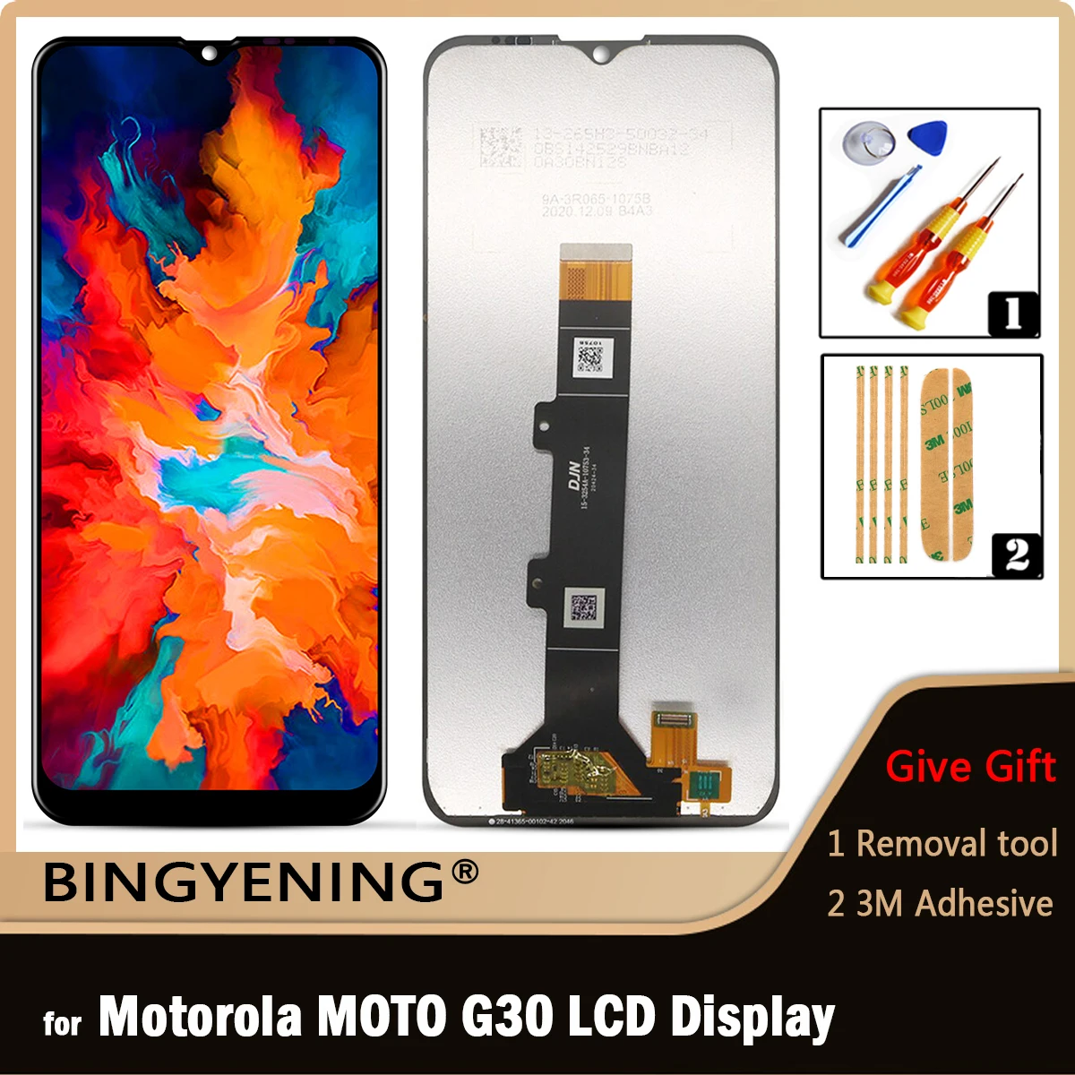 For Motorola Moto G30 XT2129-2 Full LCD Display Screen Touch Digitizer Assembly with Frame Replace
For Motorola Moto G30 XT2129-2 Full LCD Display Screen Touch Digitizer Assembly with Frame Replace