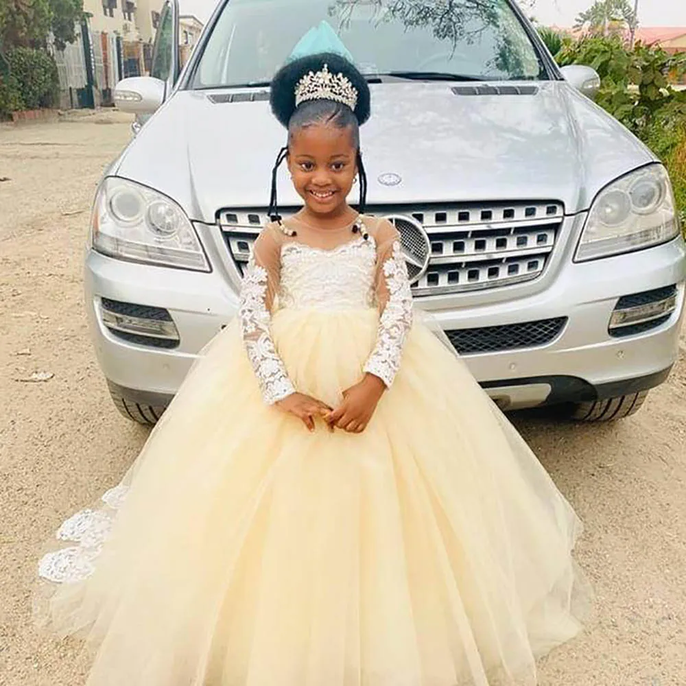 O-Neck Tulle Girls Pageant A Line Applique Long Sleeve Flower Girls Dresses Kids Formal Wear Baby Children Party Dress Gown
O-Neck Tulle Girls Pageant A Line Applique Long Sleeve Flower Girls Dresses Kids Formal Wear Baby Children Party Dress Gown