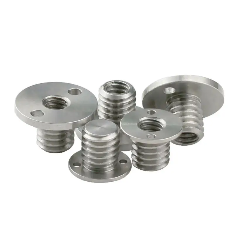 Through Hole/Blind Hole 1/4" Female to 3/8" Male Thread Adapter Nuts with Hole Stainless Steel Tripod Conversion Screw
Through Hole/Blind Hole 1/4" Female to 3/8" Male Thread Adapter Nuts with Hole Stainless Steel Tripod Conversion Screw