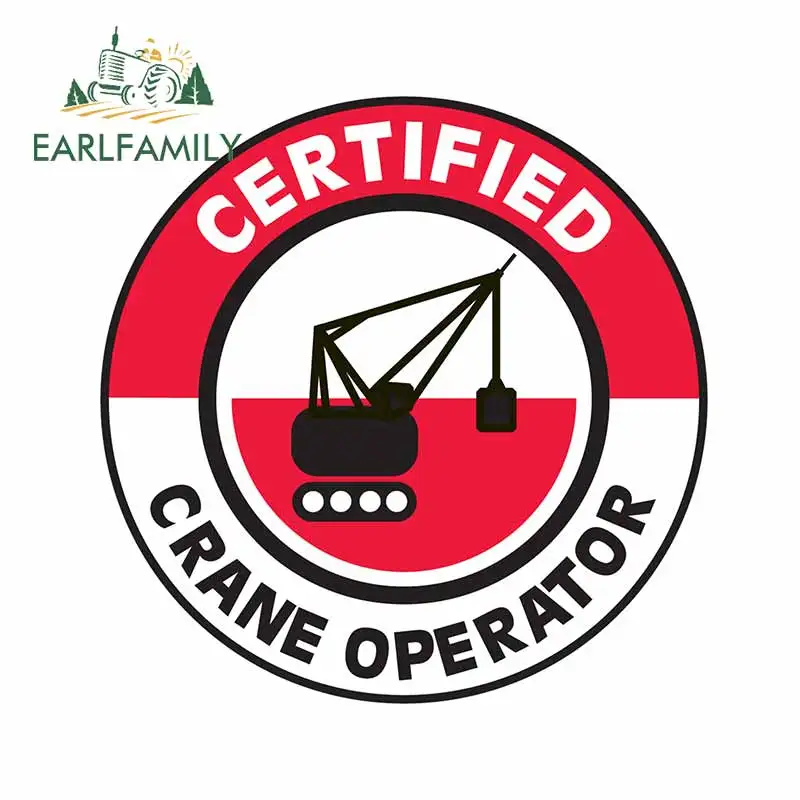 EARLFAMILY 13cm x 13cm for Certified Crane Operator RV Car Sticker Anime Scratch-proof Bumper Window Motorcycle Surfboard Decal
EARLFAMILY 13cm x 13cm for Certified Crane Operator RV Car Sticker Anime Scratch-proof Bumper Window Motorcycle Surfboard Decal