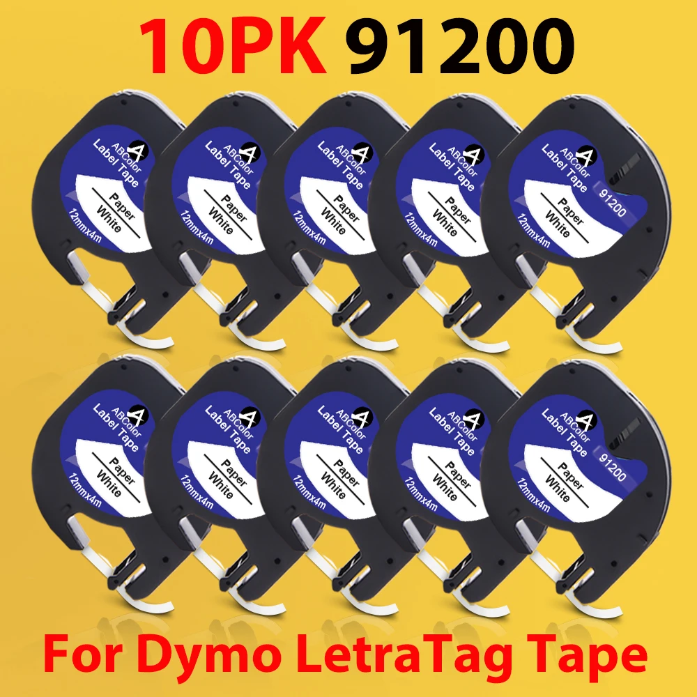 В ABColor 10PK 91200 Ленты Совместимость для Dymo Letratag 91220 91330 Бумага LT 91200 черная и белая этикетка кассета для Dymo LT-100H
В ABColor 10PK 91200 Ленты Совместимость для Dymo Letratag 91220 91330 Бумага LT 91200 черная и белая этикетка кассета для Dymo LT-100H