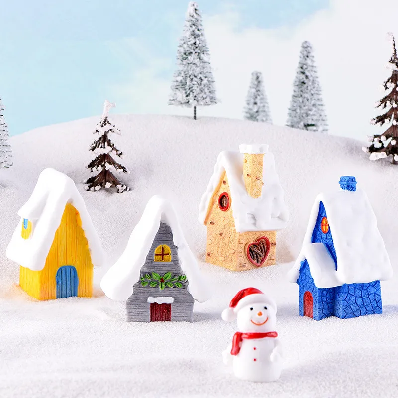 Cute Christmas Decoration Miniature Figurines Fairy Snow Houses Resin Crafts Micro Garden Landscape Home Decoration
Cute Christmas Decoration Miniature Figurines Fairy Snow Houses Resin Crafts Micro Garden Landscape Home Decoration