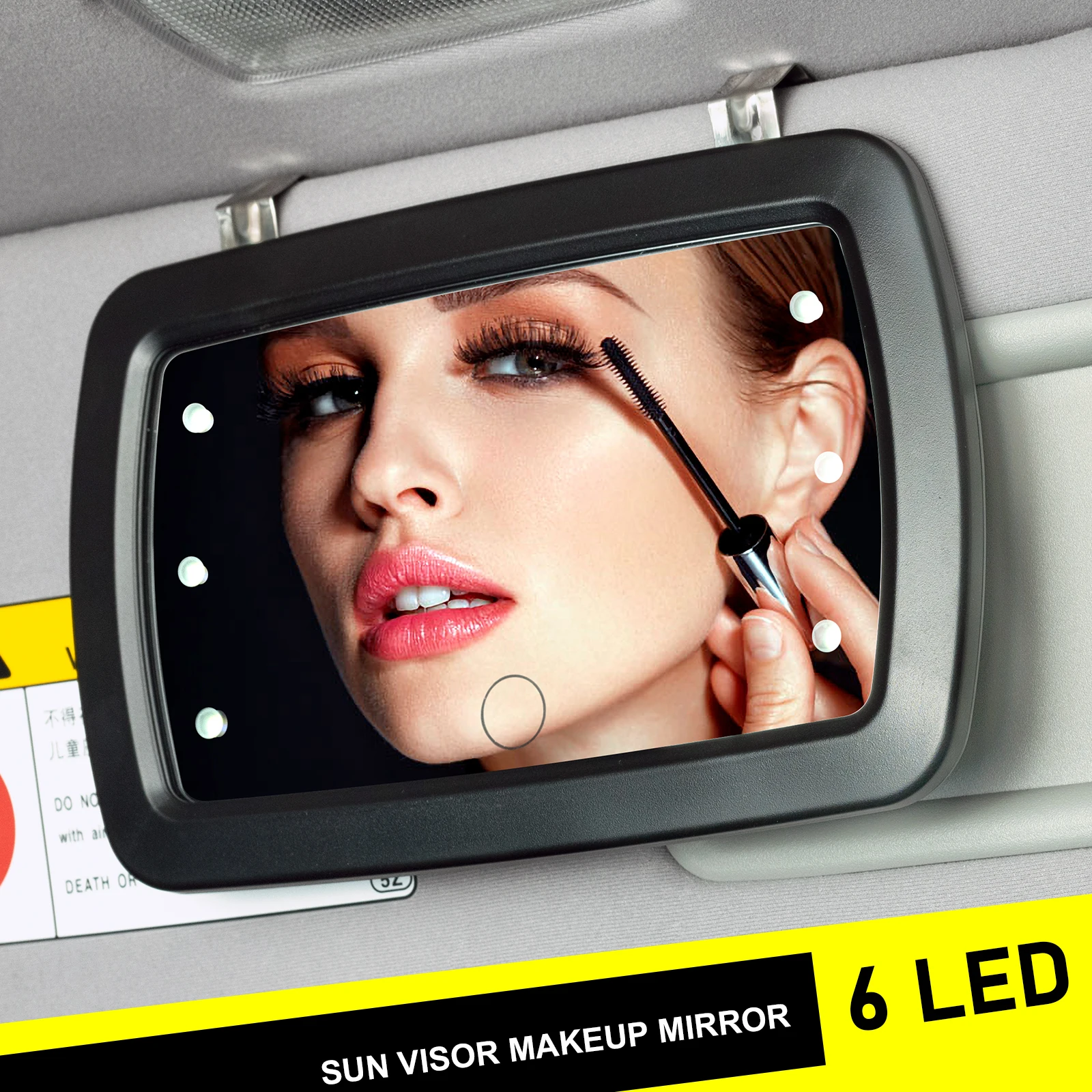 LED Light Sun Visor Vanity Mirror Car Interior Reaw View Portable Cosmatic Makeup Make Up Mirrors Clip On Accessories Torch Kit
LED Light Sun Visor Vanity Mirror Car Interior Reaw View Portable Cosmatic Makeup Make Up Mirrors Clip On Accessories Torch Kit