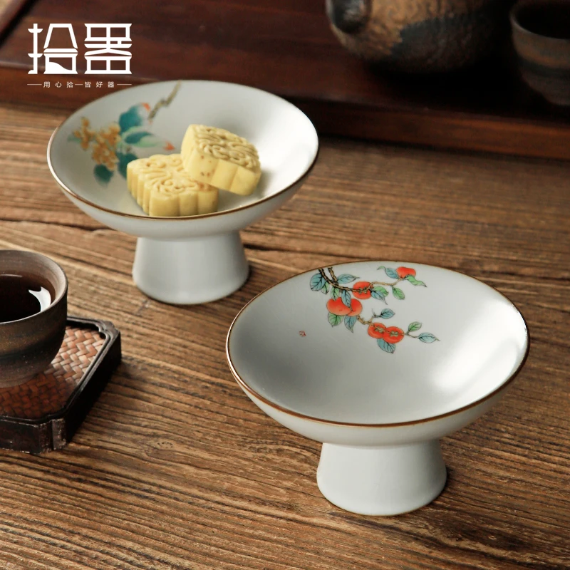 Ruyao (Килн чайный поднос, поднос плодоовощ, высокие ноги лоток, закуски, фрукты, в китайском стиле; Высокие; Большие размеры стопы торт, керамическая корзина с фруктами, тарелки для закуски
Ruyao (Килн чайный поднос, поднос плодоовощ, высокие ноги лоток, закуски, фрукты, в китайском стиле; Высокие; Большие размеры стопы торт, керамическая корзина с фруктами, тарелки для закуски