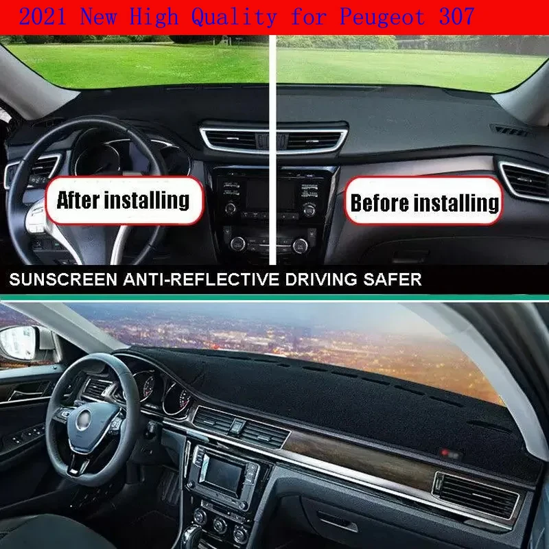 For Peugeot 307 2008-2013 Dashboard Cover Non Slip Dash Mat Sun Shade Carpet Pad Accessories for the car
For Peugeot 307 2008-2013 Dashboard Cover Non Slip Dash Mat Sun Shade Carpet Pad Accessories for the car
