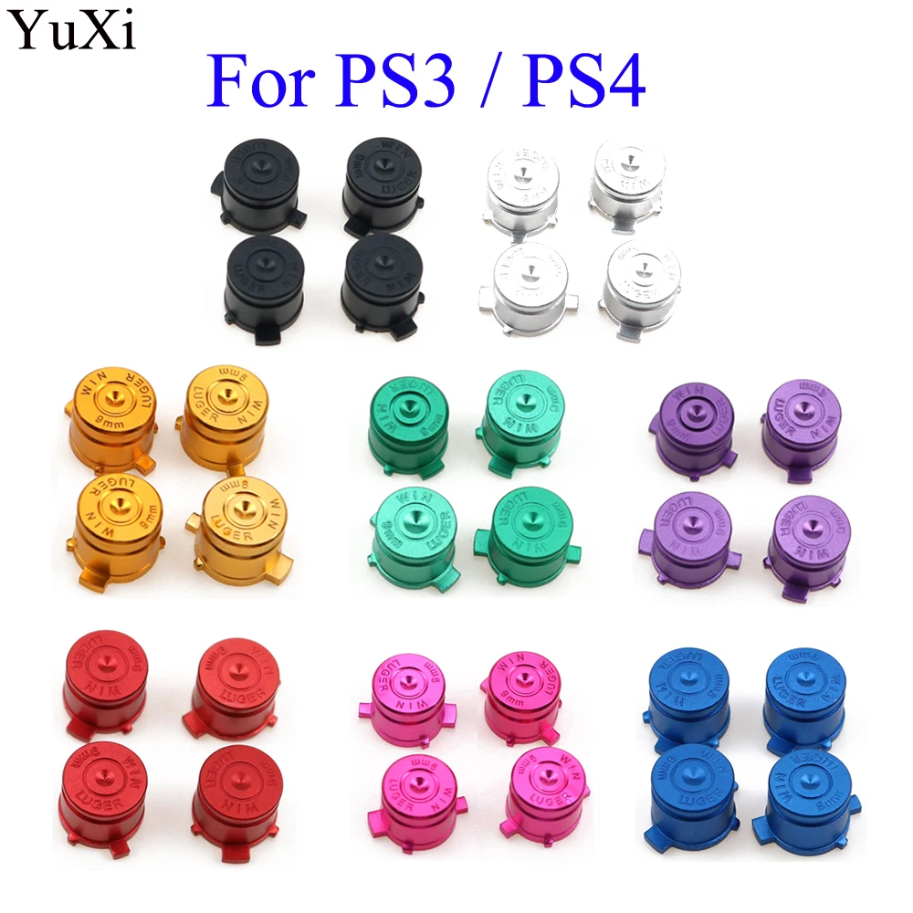 YuXi Aluminum Metal Bullet Buttons Thumb Stick Caps Replacement for Sony PS PS3 PS4 Gamepad Controller
YuXi Aluminum Metal Bullet Buttons Thumb Stick Caps Replacement for Sony PS PS3 PS4 Gamepad Controller