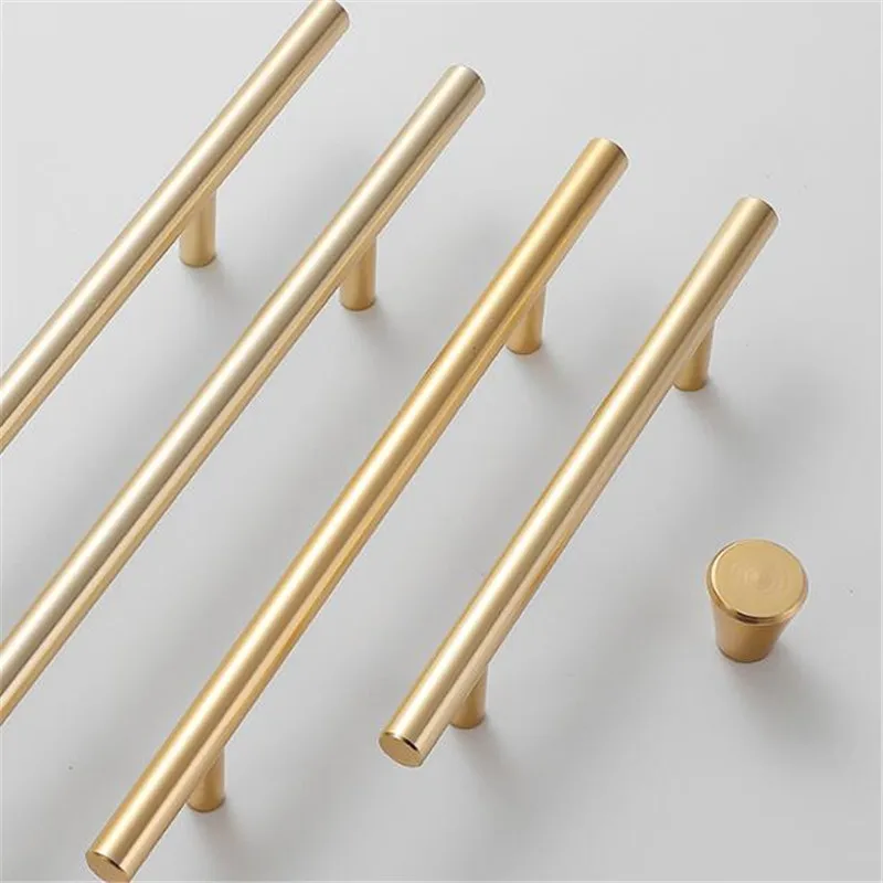 50-380mm T Bar Brass Furniture Handles Nordic Modern Cabinet Pull Wardrobe Dresser Cupboard Drawer Cylinder Gold Pulls Knobs
50-380mm T Bar Brass Furniture Handles Nordic Modern Cabinet Pull Wardrobe Dresser Cupboard Drawer Cylinder Gold Pulls Knobs