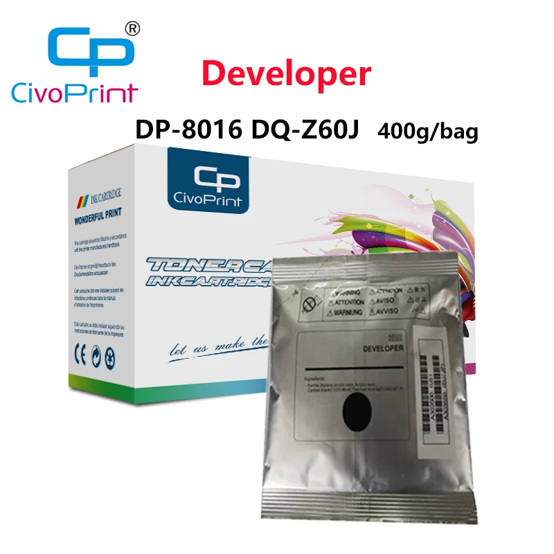 Civoprint PANASONIC WORKIO Copier Parts Developer DP-8016 DQ-Z60J For PANASONIC WORKIO DP-1515/1520/1820/8016/8020 400g/bag
Civoprint PANASONIC WORKIO Copier Parts Developer DP-8016 DQ-Z60J For PANASONIC WORKIO DP-1515/1520/1820/8016/8020 400g/bag
