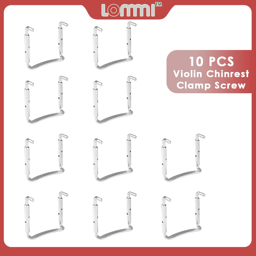 LOMMI 10pcs 4/4-3/4 Violin Chin Rest Clamp Screws Violin Replacement Parts DIY Fittings Silver Color Violin Parts & Accessories
LOMMI 10pcs 4/4-3/4 Violin Chin Rest Clamp Screws Violin Replacement Parts DIY Fittings Silver Color Violin Parts & Accessories