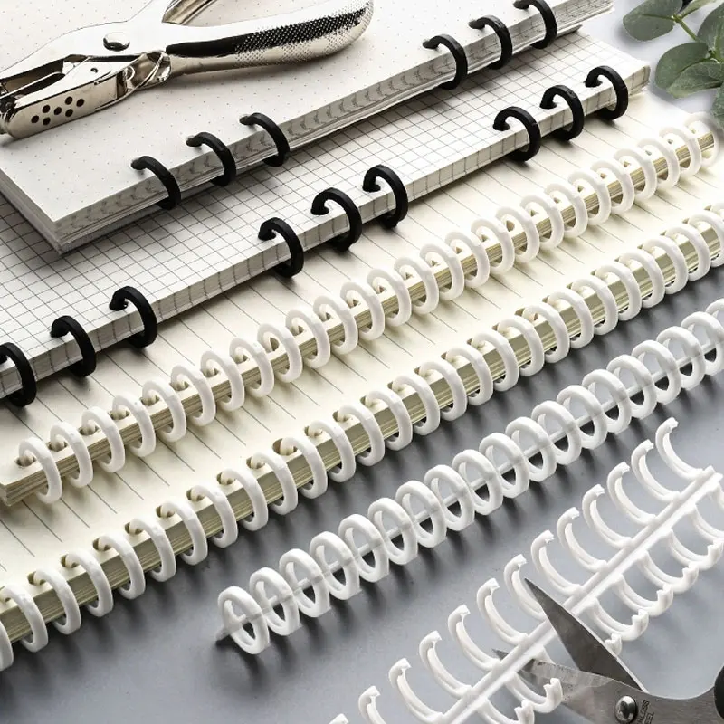 50Pcs/Lot 12/16mm 30 Hole Notebook Plastic Binding Spiral Strip DIY Planner Binder Hoops Key Rings Scrapbook School Office Sta
50Pcs/Lot 12/16mm 30 Hole Notebook Plastic Binding Spiral Strip DIY Planner Binder Hoops Key Rings Scrapbook School Office Sta