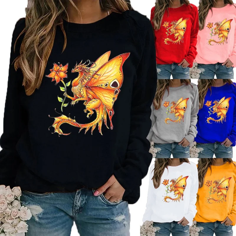 Women's Autumn and Winter Printed Casual Loose Shirt Sweatshirt Plus Size Long Sleeve Tops T-shirt Ladies Round Neck Blouse
Women's Autumn and Winter Printed Casual Loose Shirt Sweatshirt Plus Size Long Sleeve Tops T-shirt Ladies Round Neck Blouse