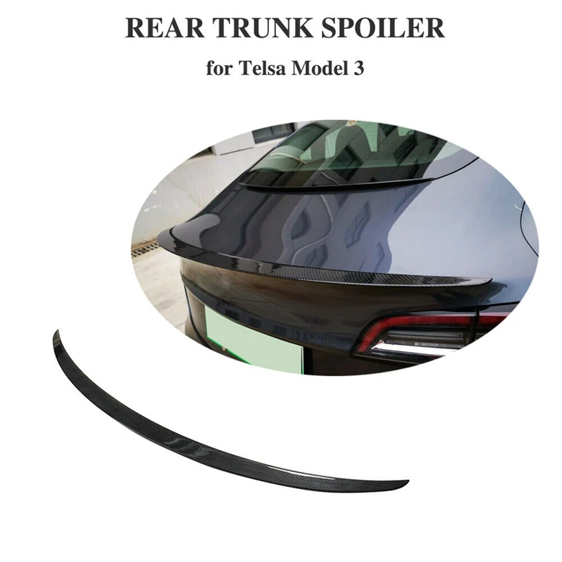 Auto Rear Trunk Spoiler Body Kit Wing Lip Carbon/Matte Black For Telsa Model 3 2017 2018 2019 2020 2021
Auto Rear Trunk Spoiler Body Kit Wing Lip Carbon/Matte Black For Telsa Model 3 2017 2018 2019 2020 2021