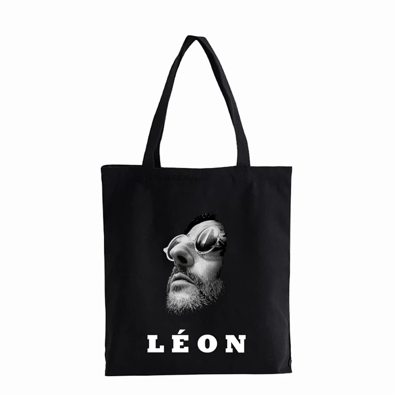 Movie Leon The Professional Vintage Print canvas bag Cartoon Leon Matilda Funny Couple Shoulder Shopper bag Reusable tote bag
Movie Leon The Professional Vintage Print canvas bag Cartoon Leon Matilda Funny Couple Shoulder Shopper bag Reusable tote bag