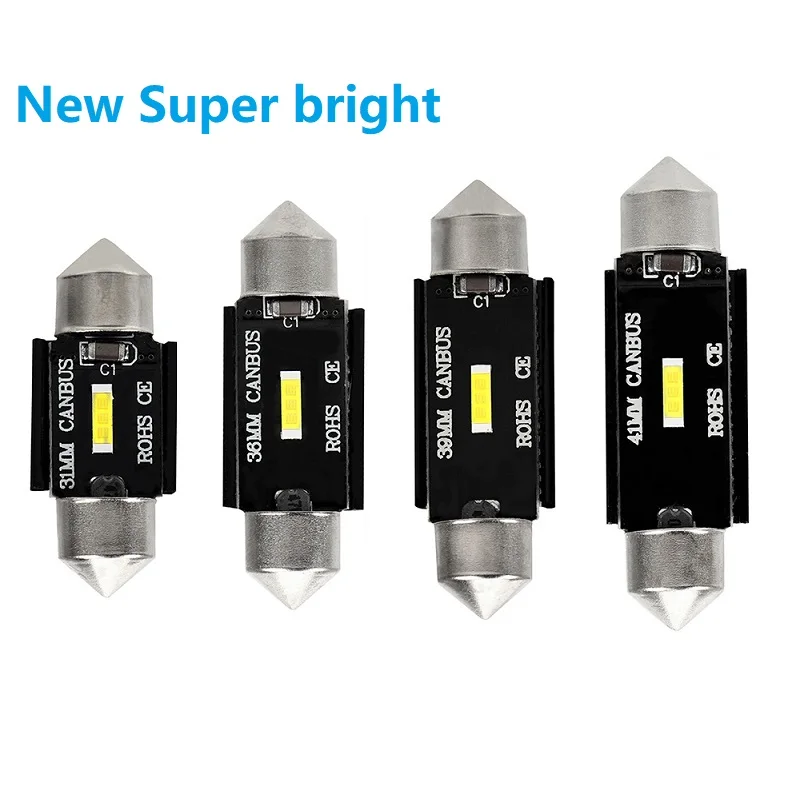4Pcs Festoon 31MM 36MM 39MM 41MM C5W C10W csp LED bulbs Canbus Car Interior Map Dome Light Reading Lights 12V/24V Auto Lamp
4Pcs Festoon 31MM 36MM 39MM 41MM C5W C10W csp LED bulbs Canbus Car Interior Map Dome Light Reading Lights 12V/24V Auto Lamp