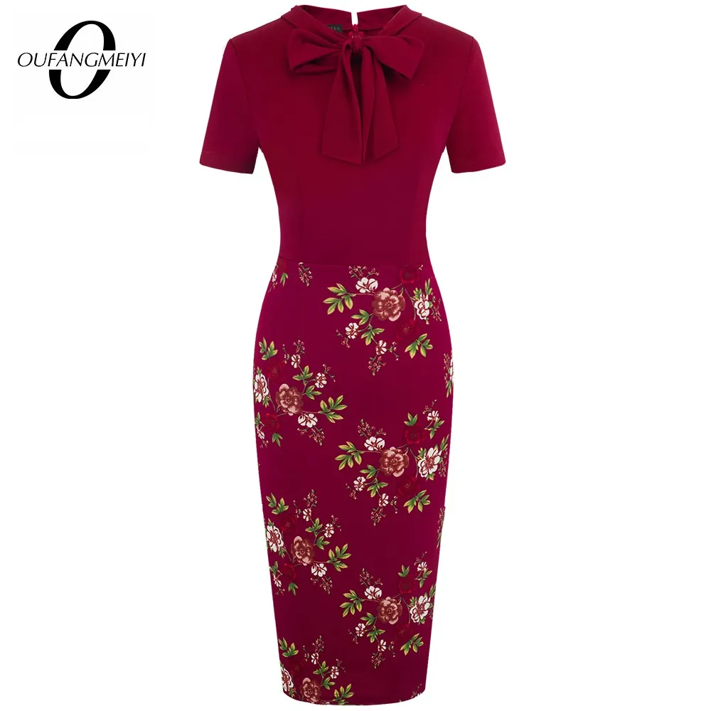 Summer Women Elegant Floral Patchwork Dresses Formal Business Vintage Bodycon Dress EB535
Summer Women Elegant Floral Patchwork Dresses Formal Business Vintage Bodycon Dress EB535